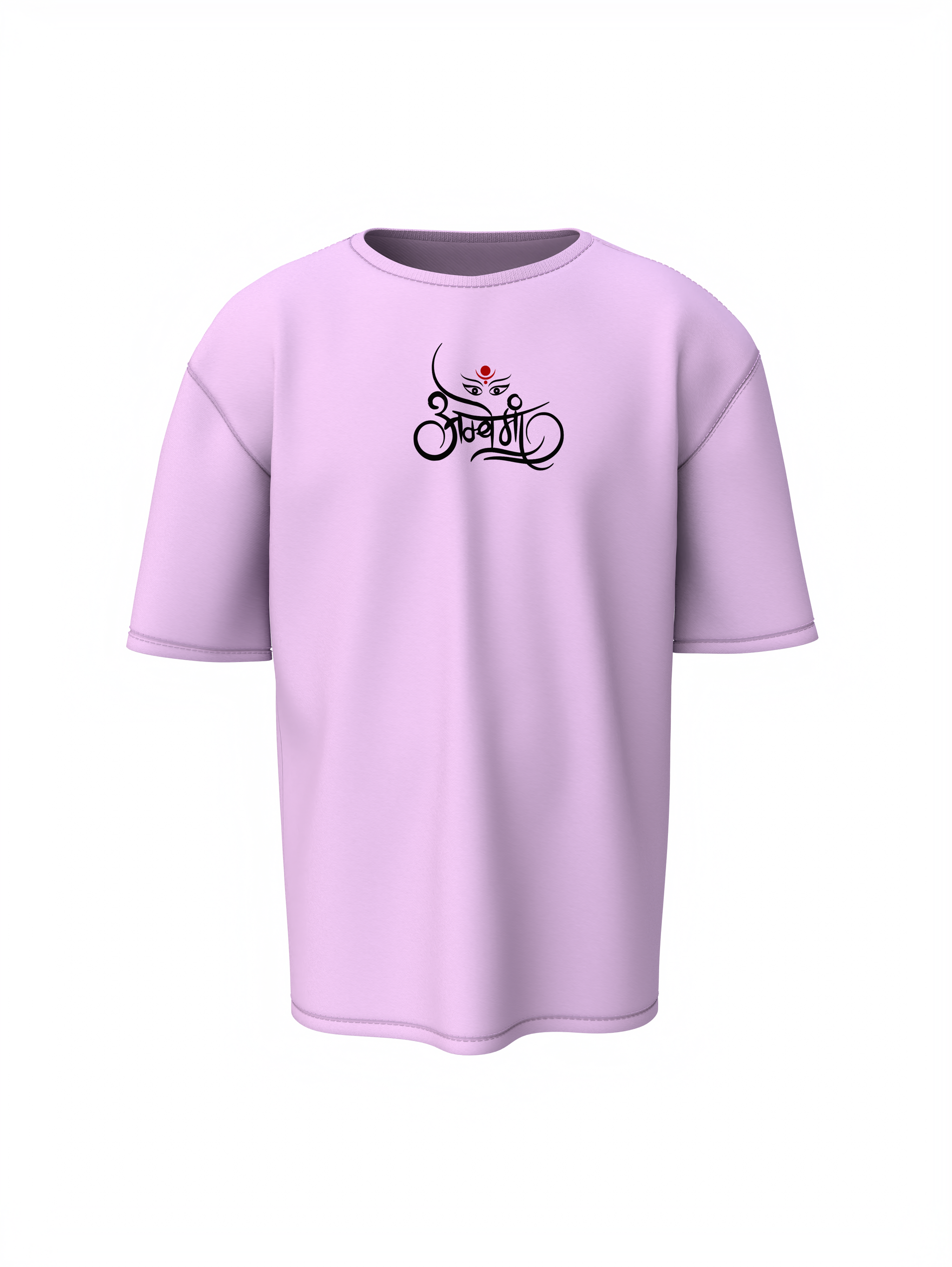 Durga Mata Spiritual Lavender Oversized Unisex T-Shirt