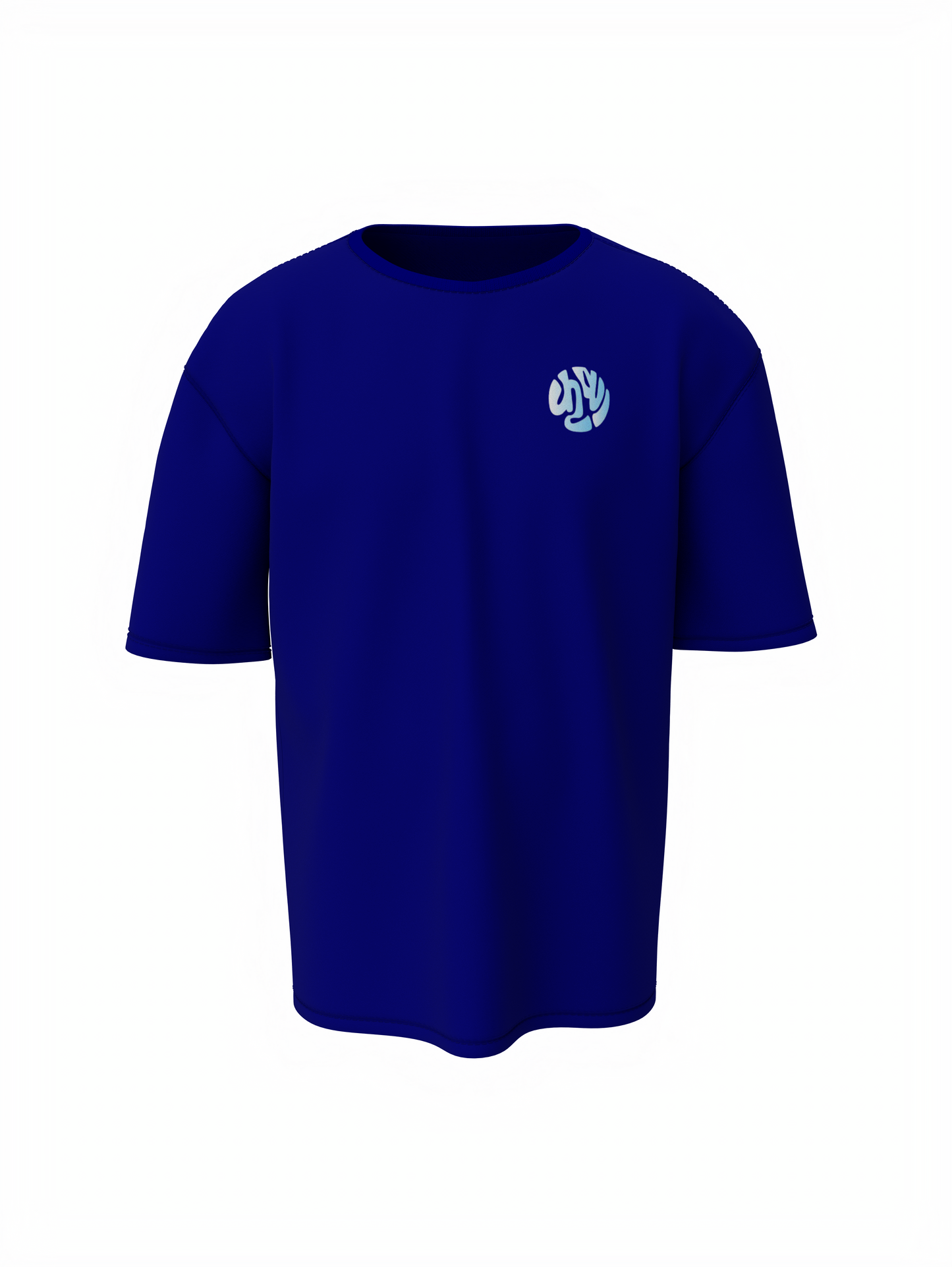 Sheshnag Krishna Spiritual Blue Oversized T-Shirt Divine Tee