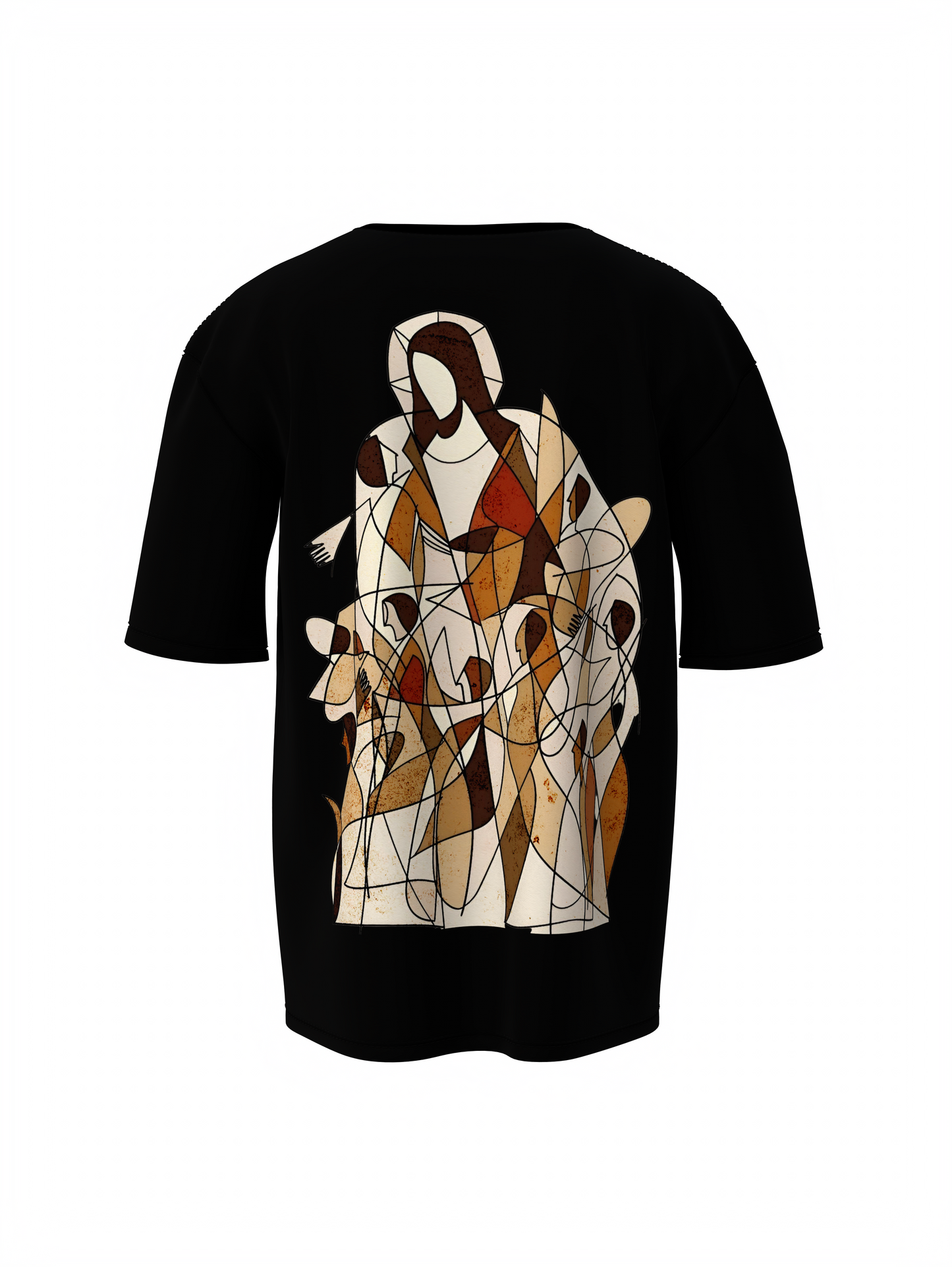 Jesus Christ Black Oversized T-Shirt – Divine Graphic Design