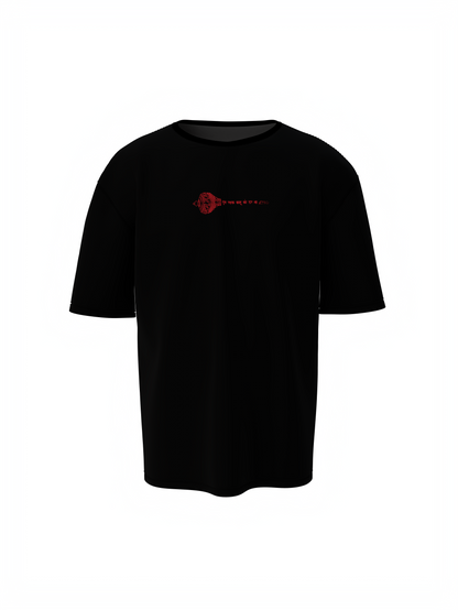 Bajrang Bali Spiritual Black Oversized Unisex T-Shirt Trendy