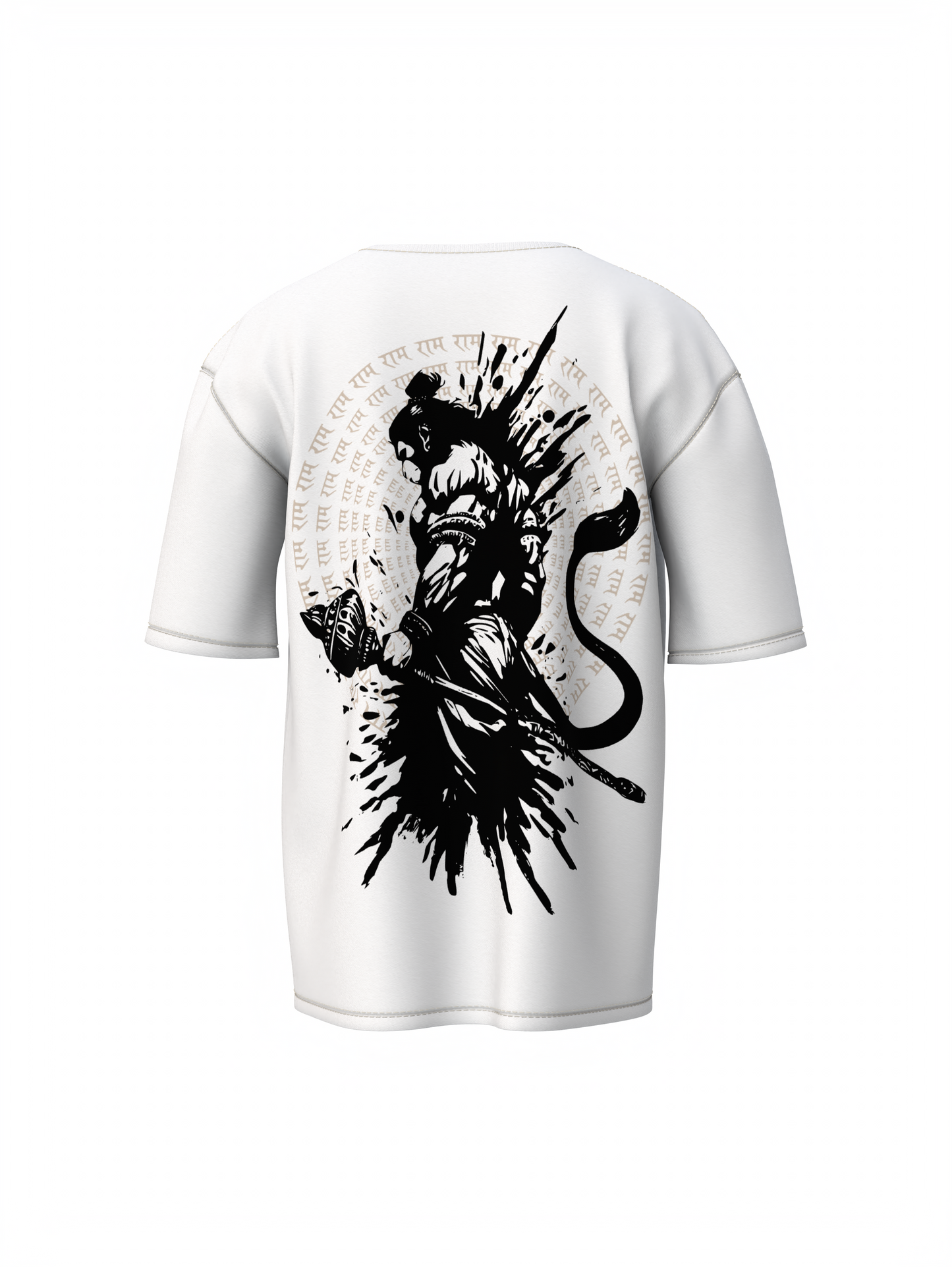 Lord Hanuman Spiritual Oversized T-Shirt Divine Graphic Wear