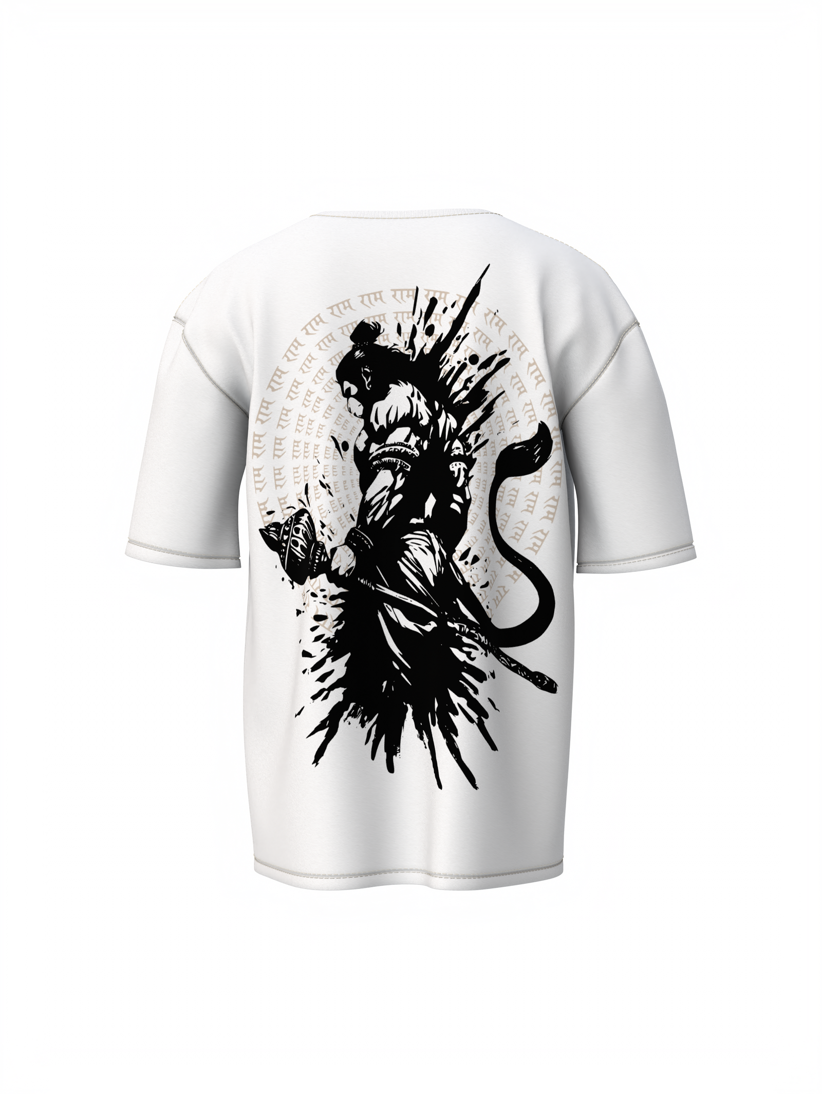 Lord Hanuman Spiritual Oversized T-Shirt Divine Graphic Wear