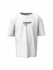 Lord Hanuman Spiritual White Unisex Oversized T-Shirt