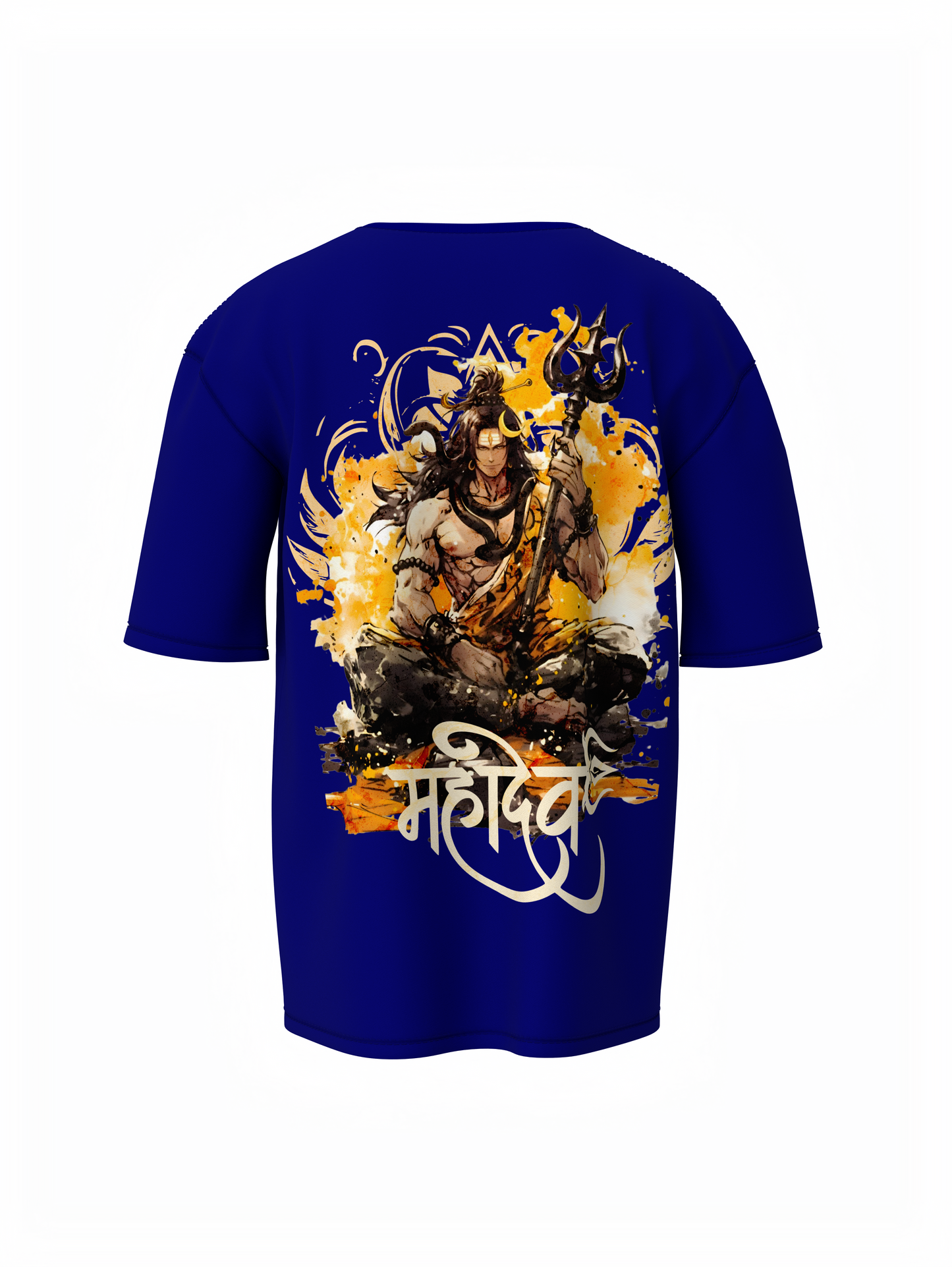 Lord Shiv Mahadev Spiritual Oversized T-Shirt Divine Wear