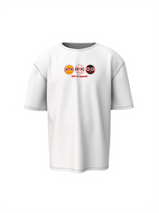 Lord Jagannath Spiritual White Unisex Oversized T-Shirt