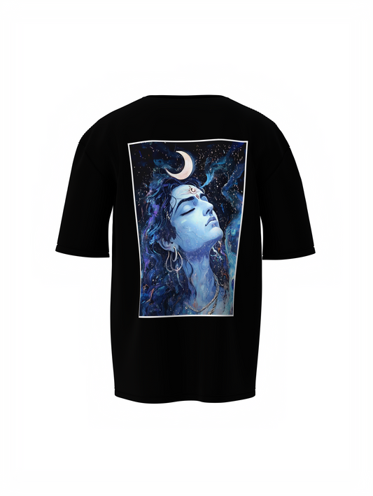 Lord Adidev Spiritual Black Unisex Oversized T-Shirt