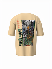 Bhole Nath Spiritual Beige Unisex Oversized T-Shirt