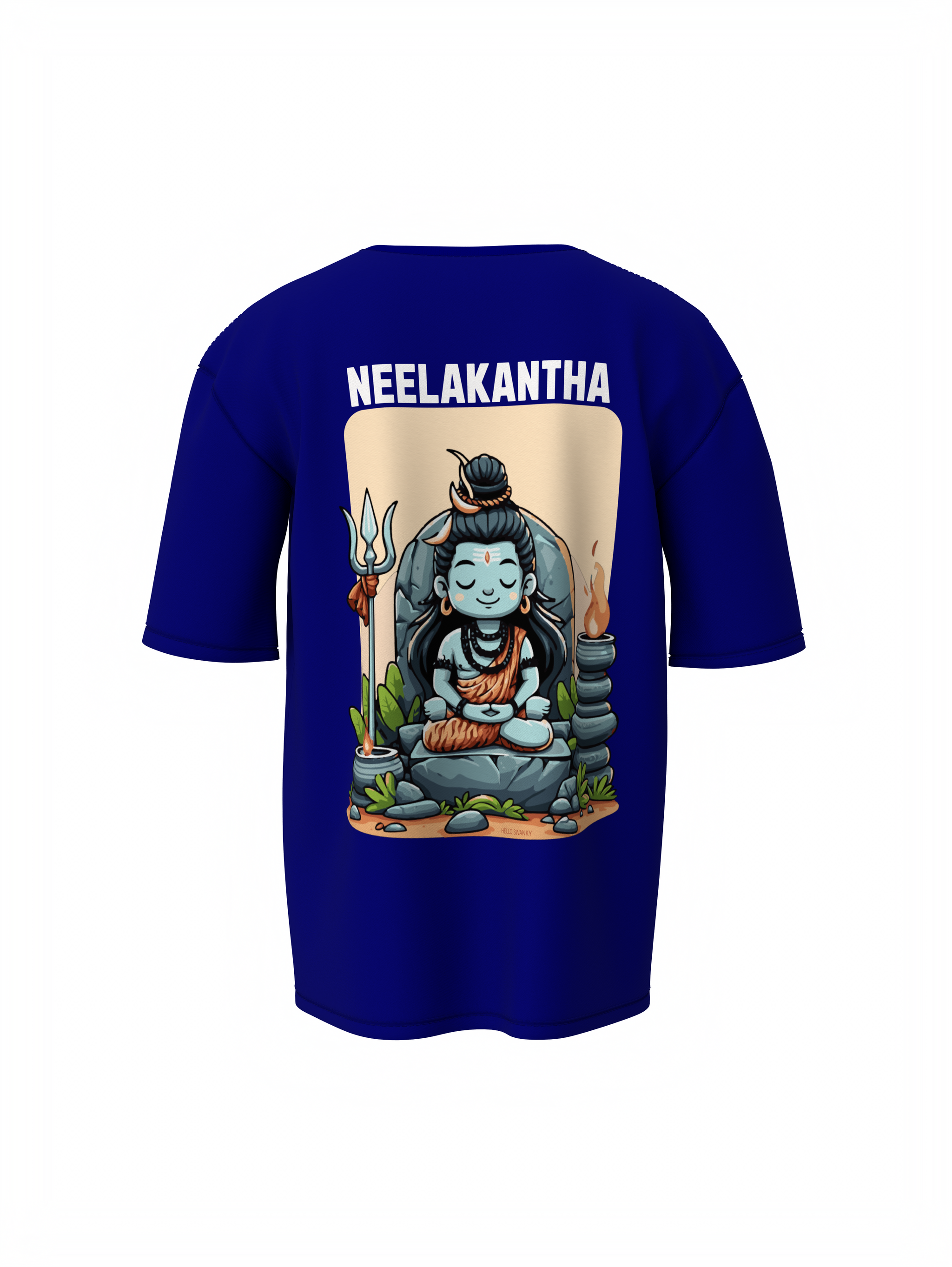 Neelkanth Spiritual Blue Unisex Oversized T-Shirt