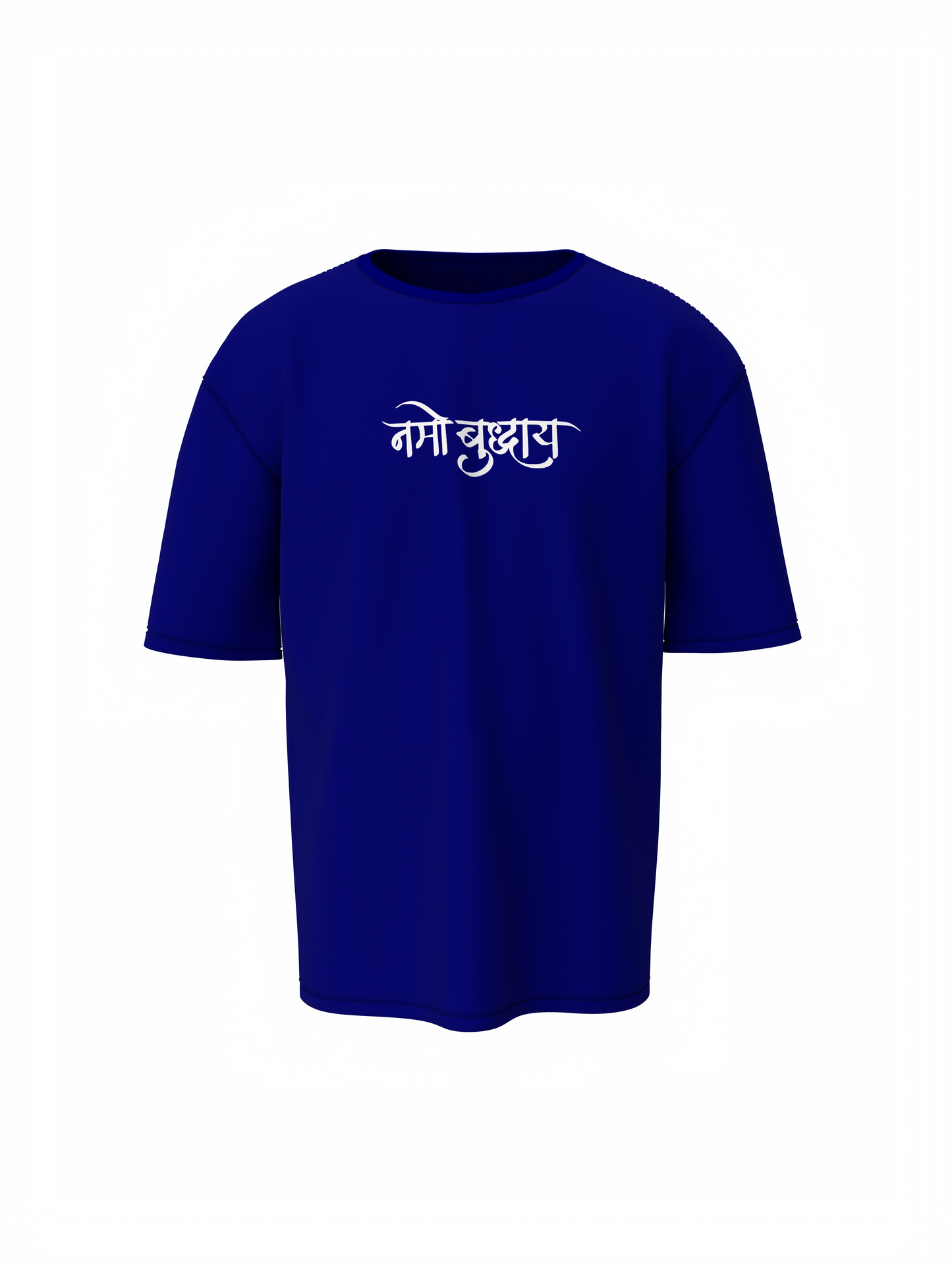 Lord Budhha Spiritual Blue Unisex Oversized T-Shirt