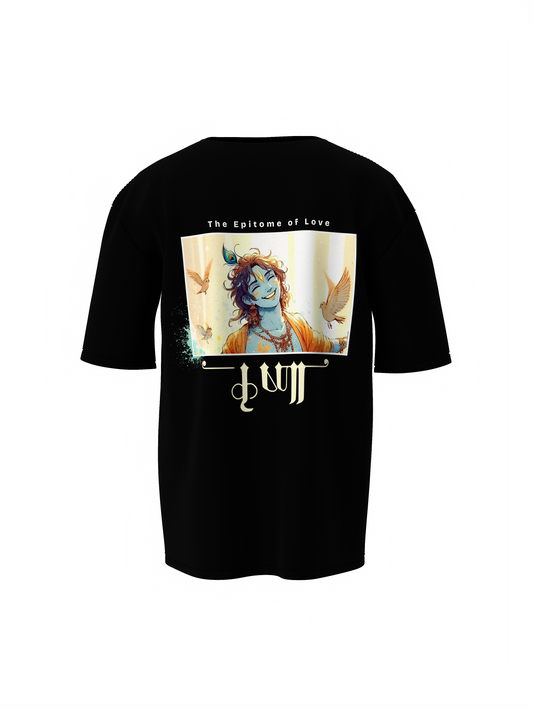 Kanha Spiritual Unisex Oversized T-Shirt – Divine Streetwear