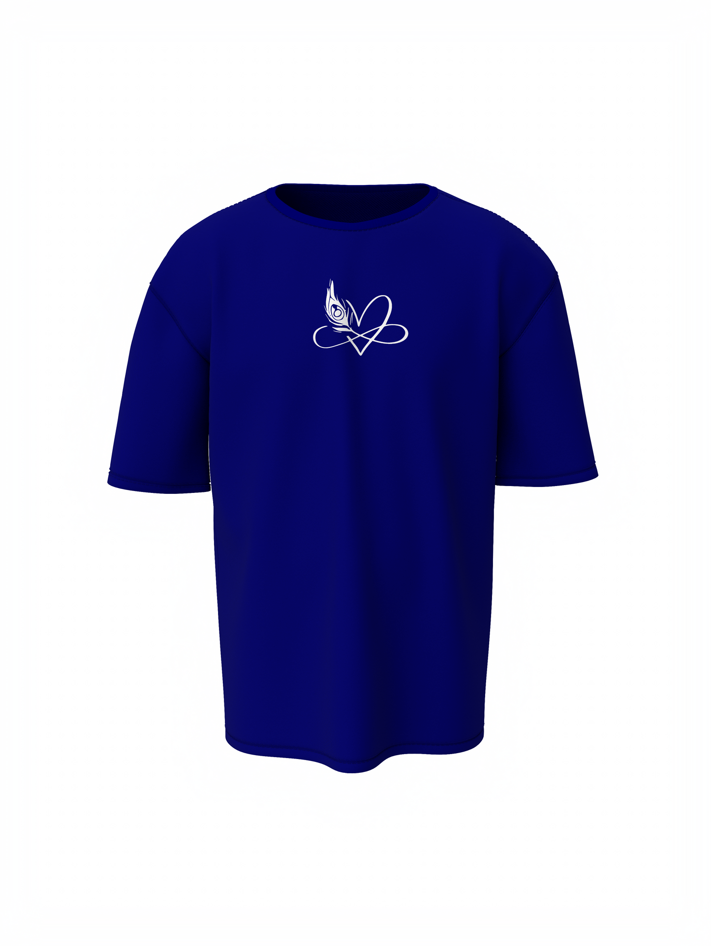 Radharani & Madhava Spiritual Blue Unisex Oversized T-Shirt
