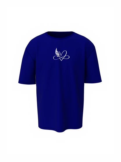 Radharani & Madhava Spiritual Blue Unisex Oversized T-Shirt