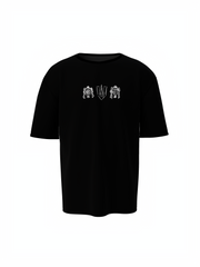 Vishun-Mahakal-Hanuman Black Spiritual Unisex Oversized T-Shirt