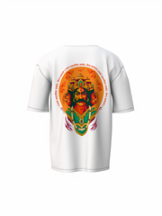 Ravan White Spiritual Unisex Oversized T-Shirt