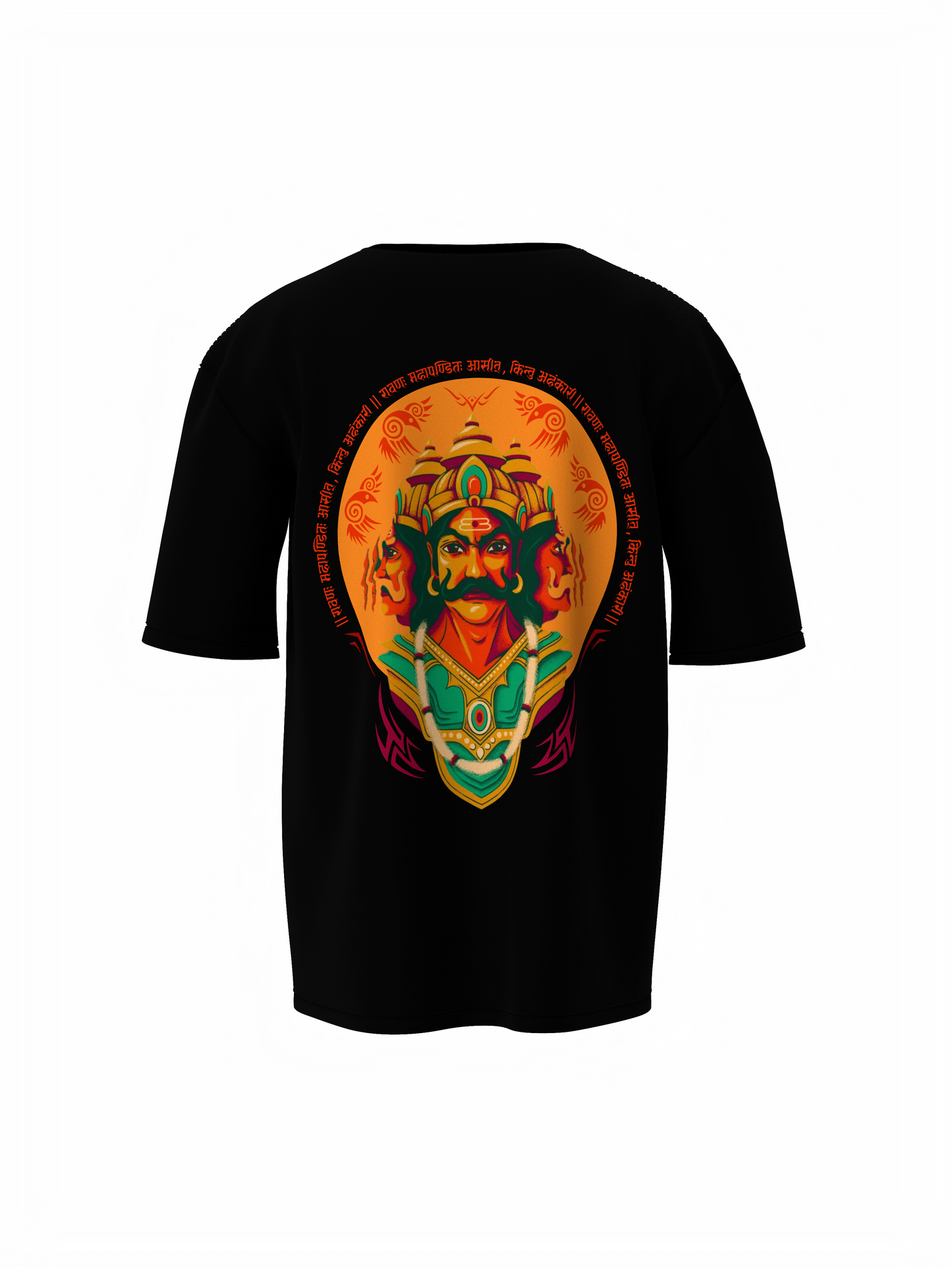 Ravan Oversized T-Shirt Black Bold Spiritual Unisex Outfit