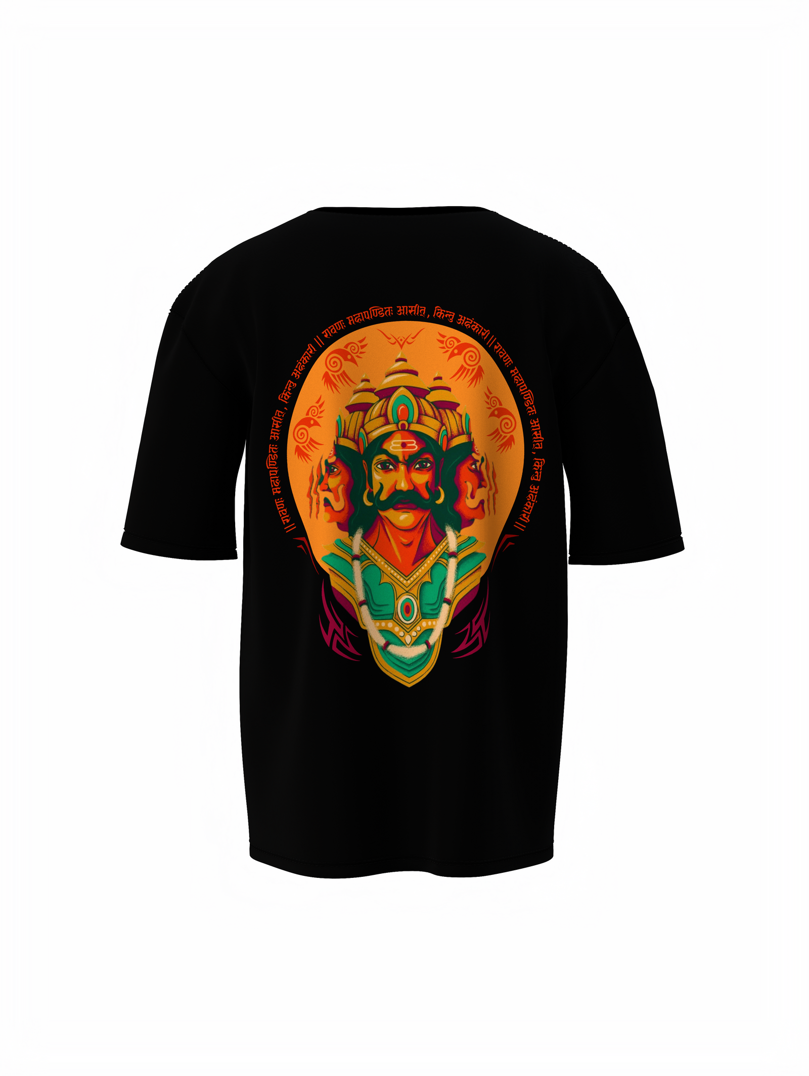 Ravan Oversized T-Shirt Black Bold Spiritual Unisex Outfit