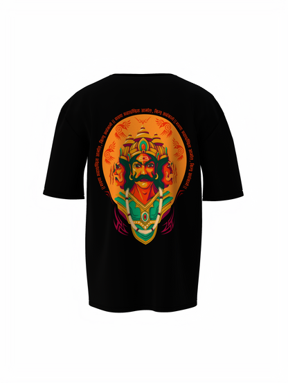 Ravan Oversized T-Shirt Black Bold Spiritual Unisex Outfit