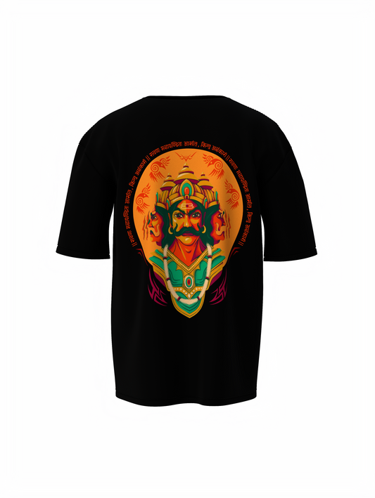Ravan Oversized T-Shirt Black Bold Spiritual Unisex Outfit