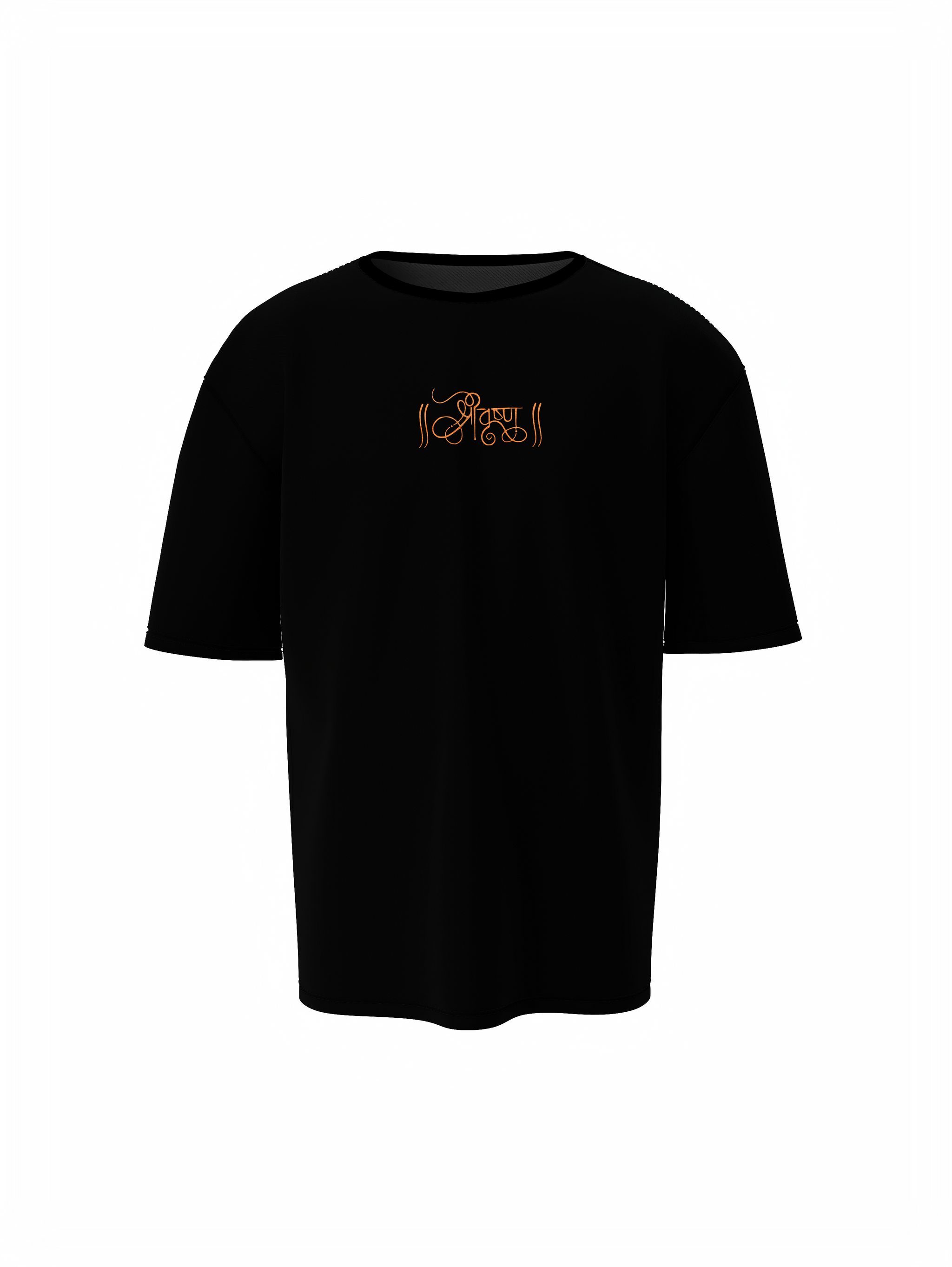 Kanha Spiritual Black Unisex Oversized T-Shirt