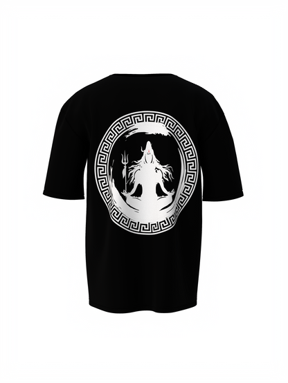 Mahakaal Spiritual Black Unisex Oversized T-Shirt – Bold Design