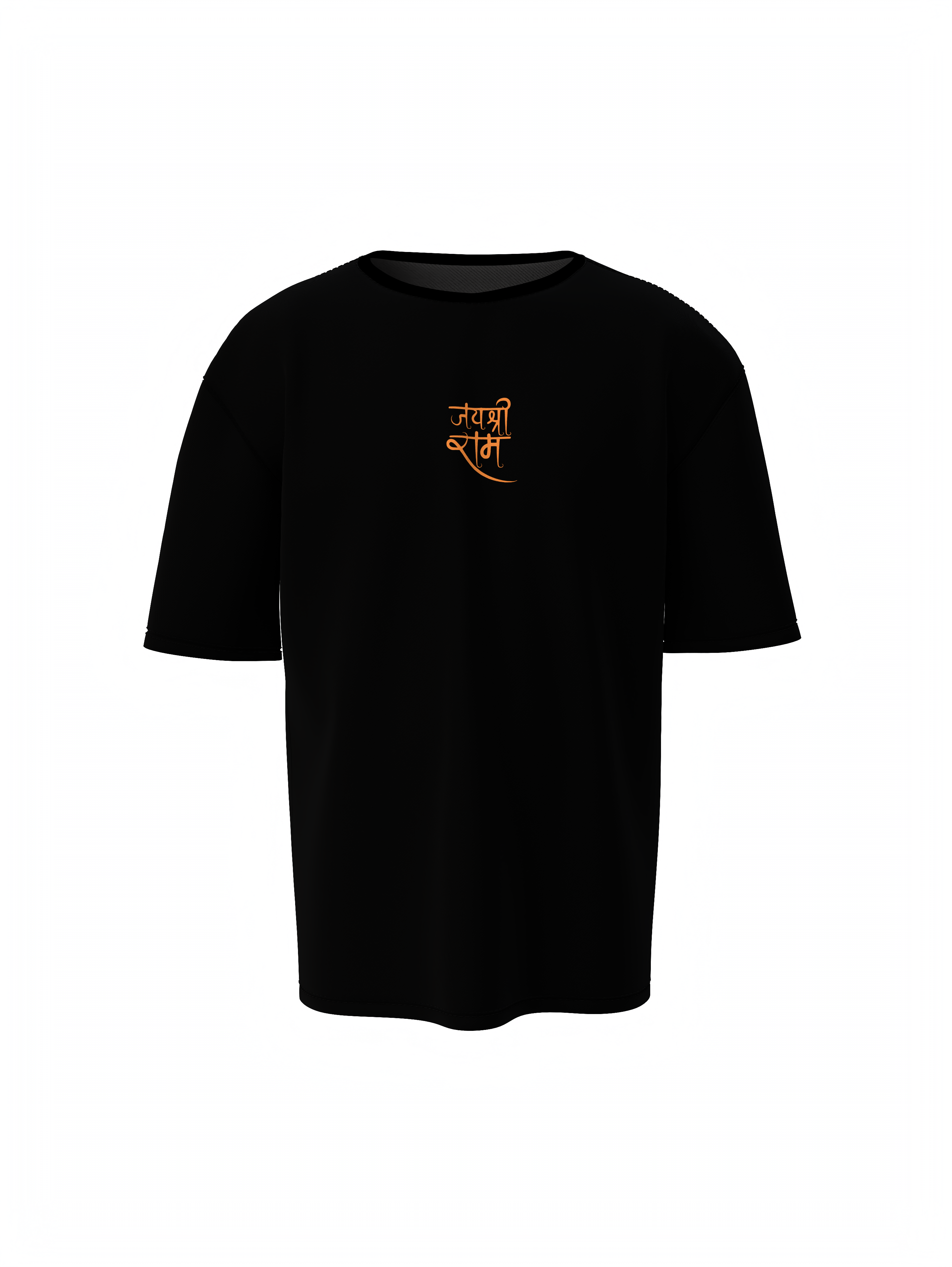 Shree Ram Spiritual Black Unisex Oversized T-Shirt
