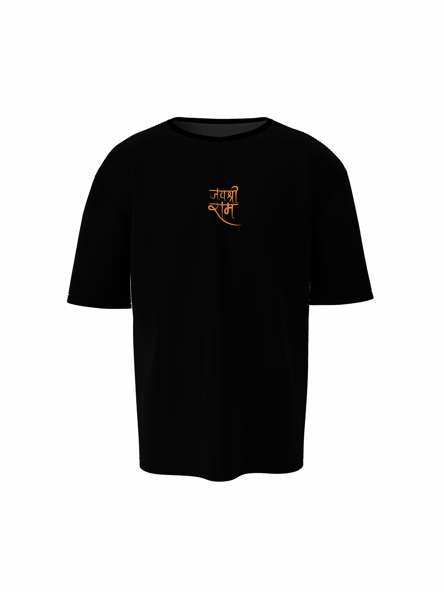 Shree Ram Spiritual Black Unisex Oversized T-Shirt