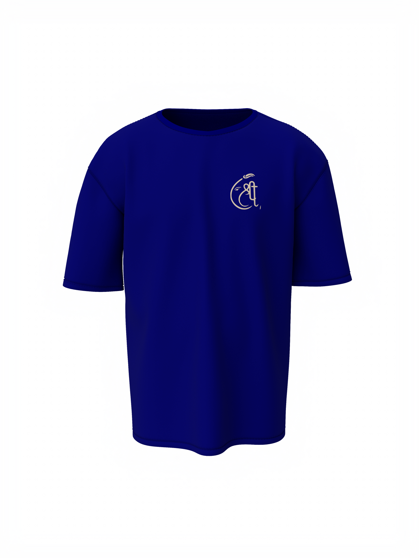 Shree Ganeshay Namah Spiritual Blue Unisex Oversized T-Shirt