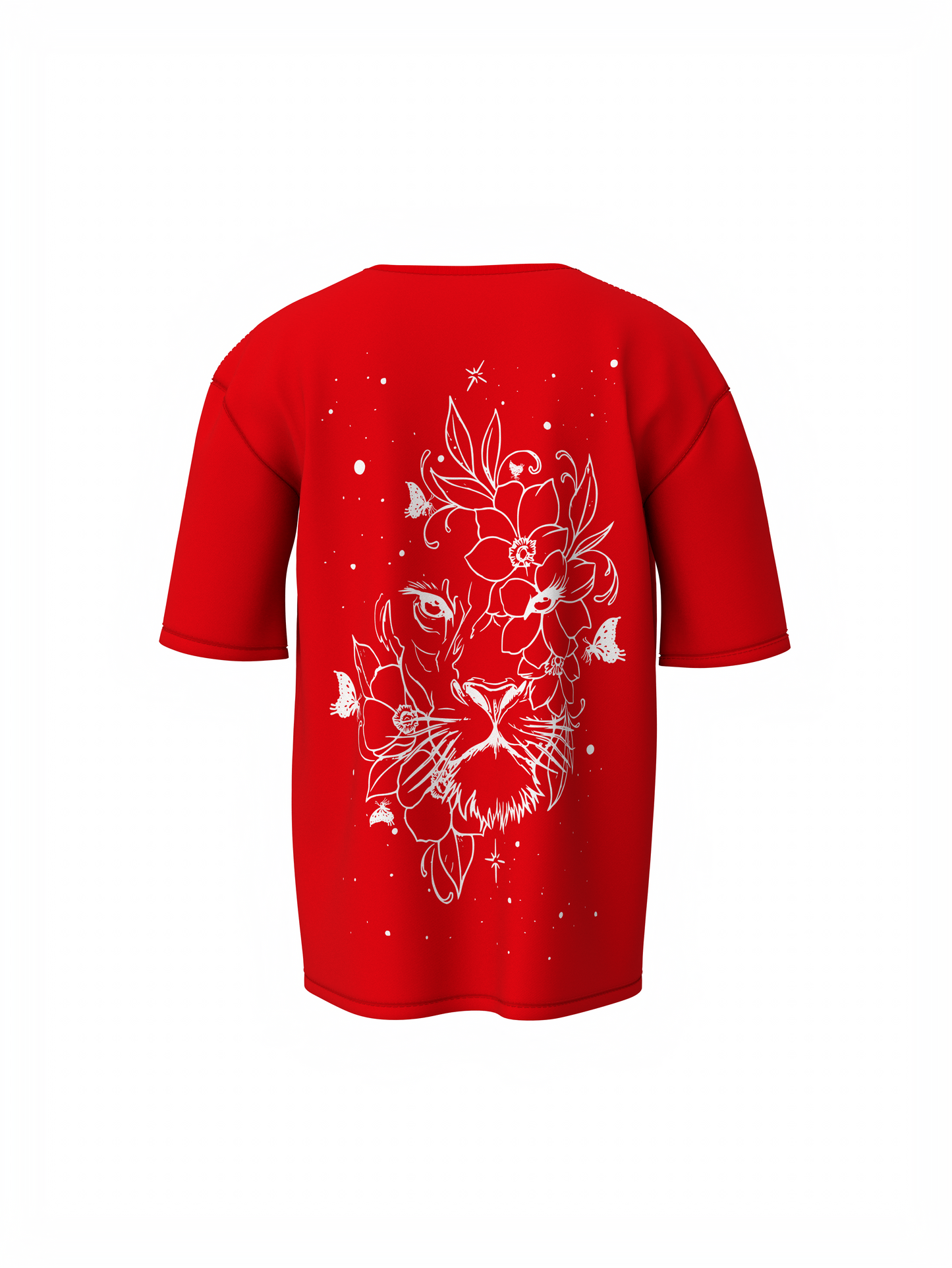 Bee-Lieve Unisex Red Oversized T-Shirt Fashionable Everyday