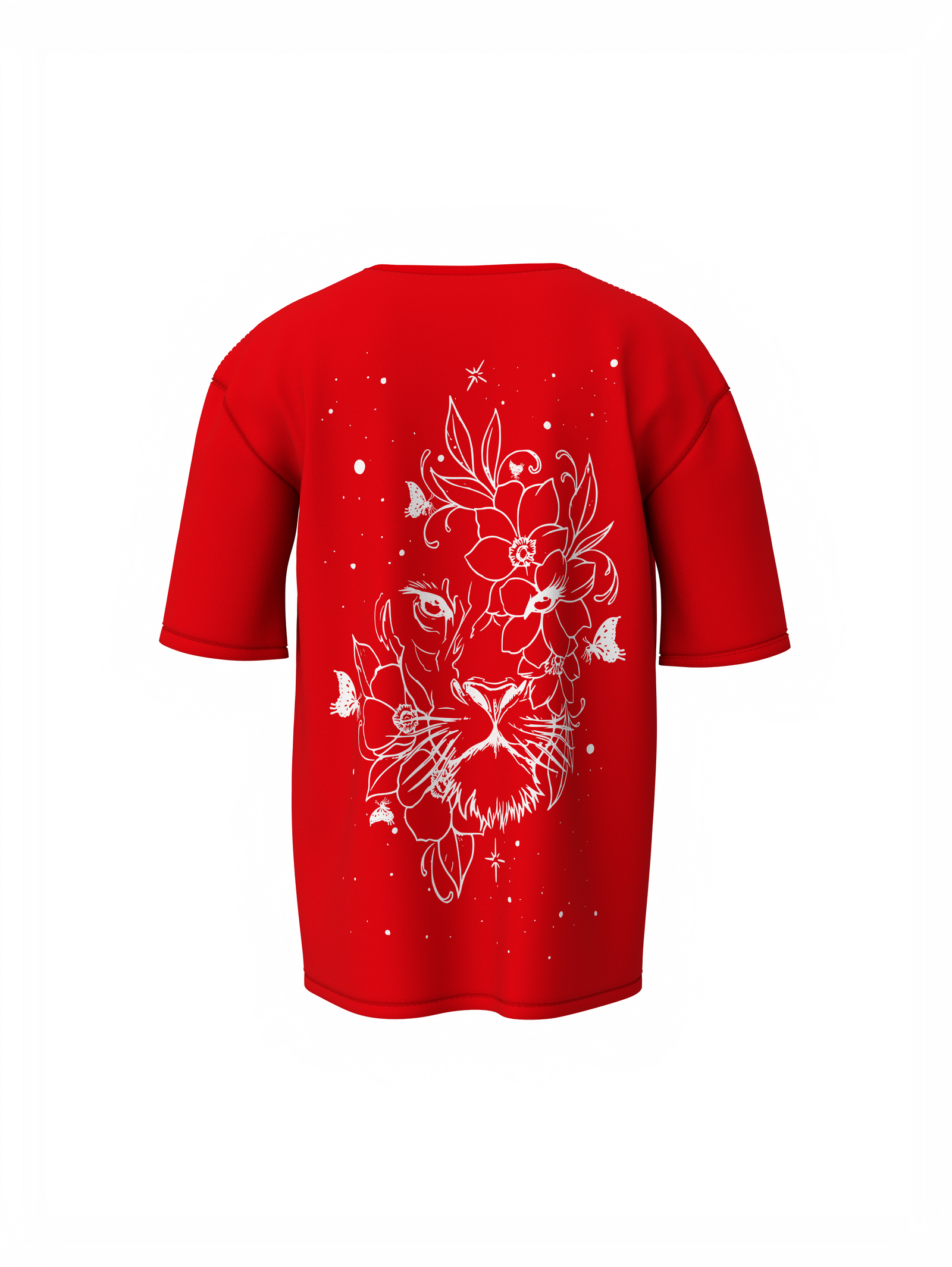 Bee-Lieve Unisex Red Oversized T-Shirt Fashionable Everyday