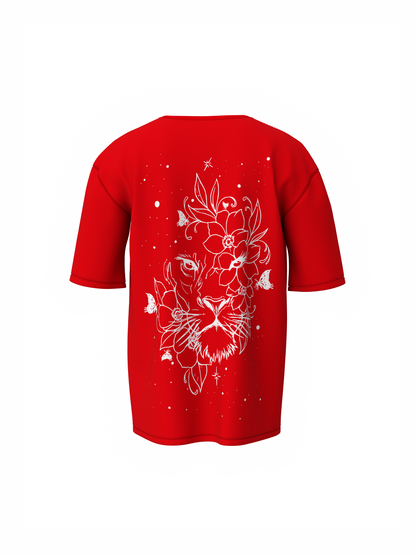 Bee-Lieve Unisex Red Oversized T-Shirt Fashionable Everyday