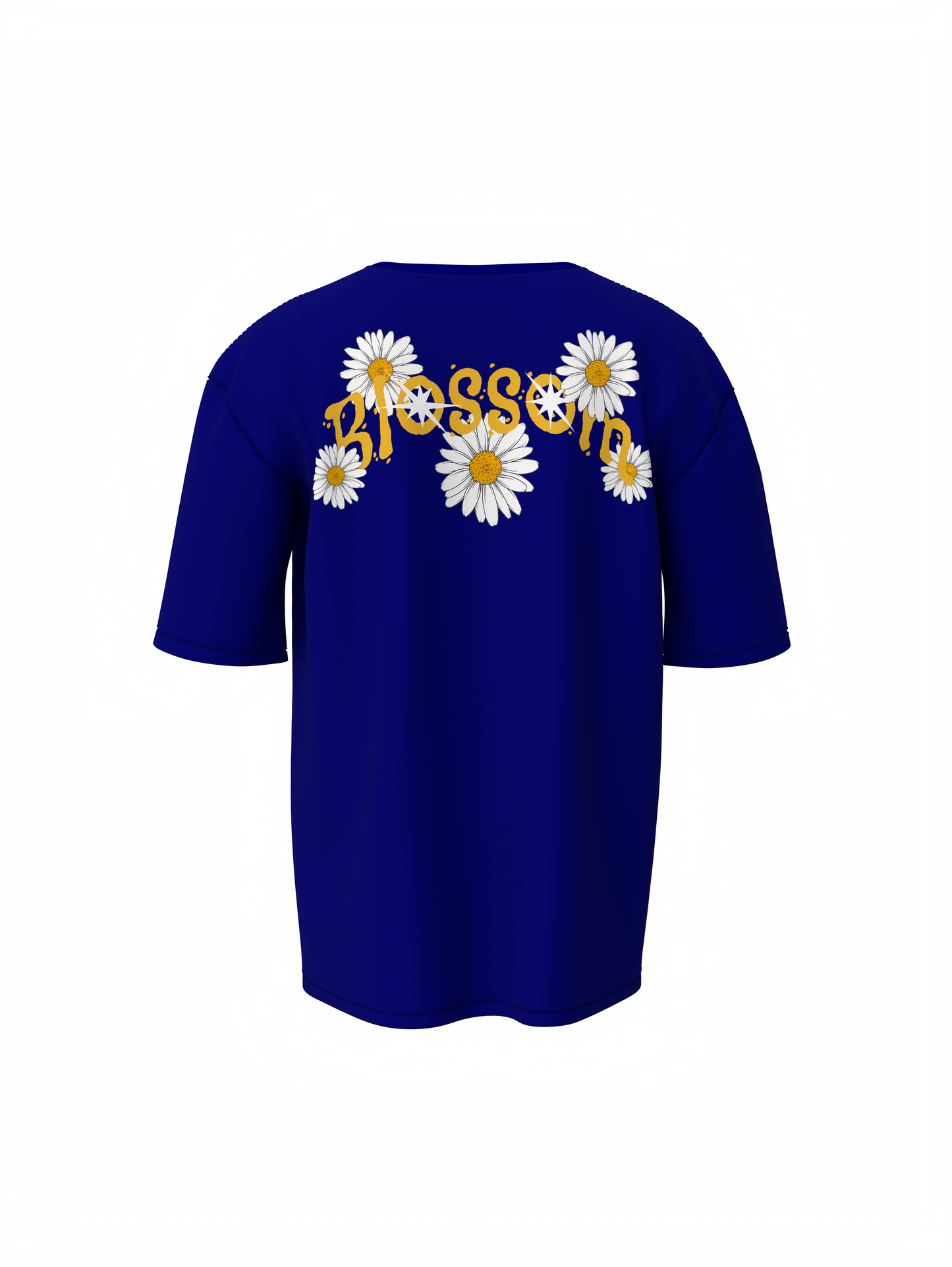 Blossom Flower Unisex Blue Oversized T-Shirt Casual Wear