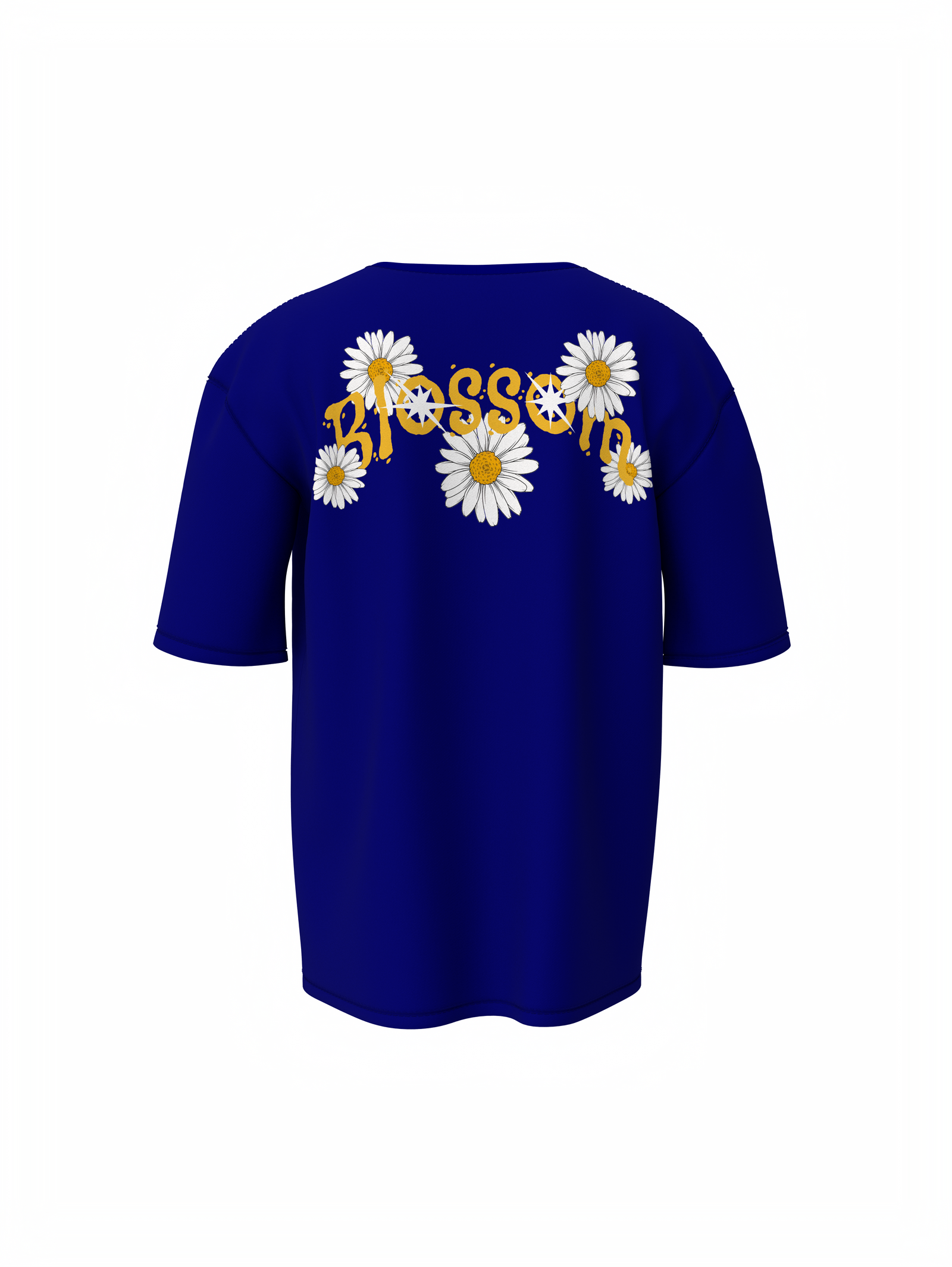 Blossom Flower Unisex Blue Oversized T-Shirt Casual Wear
