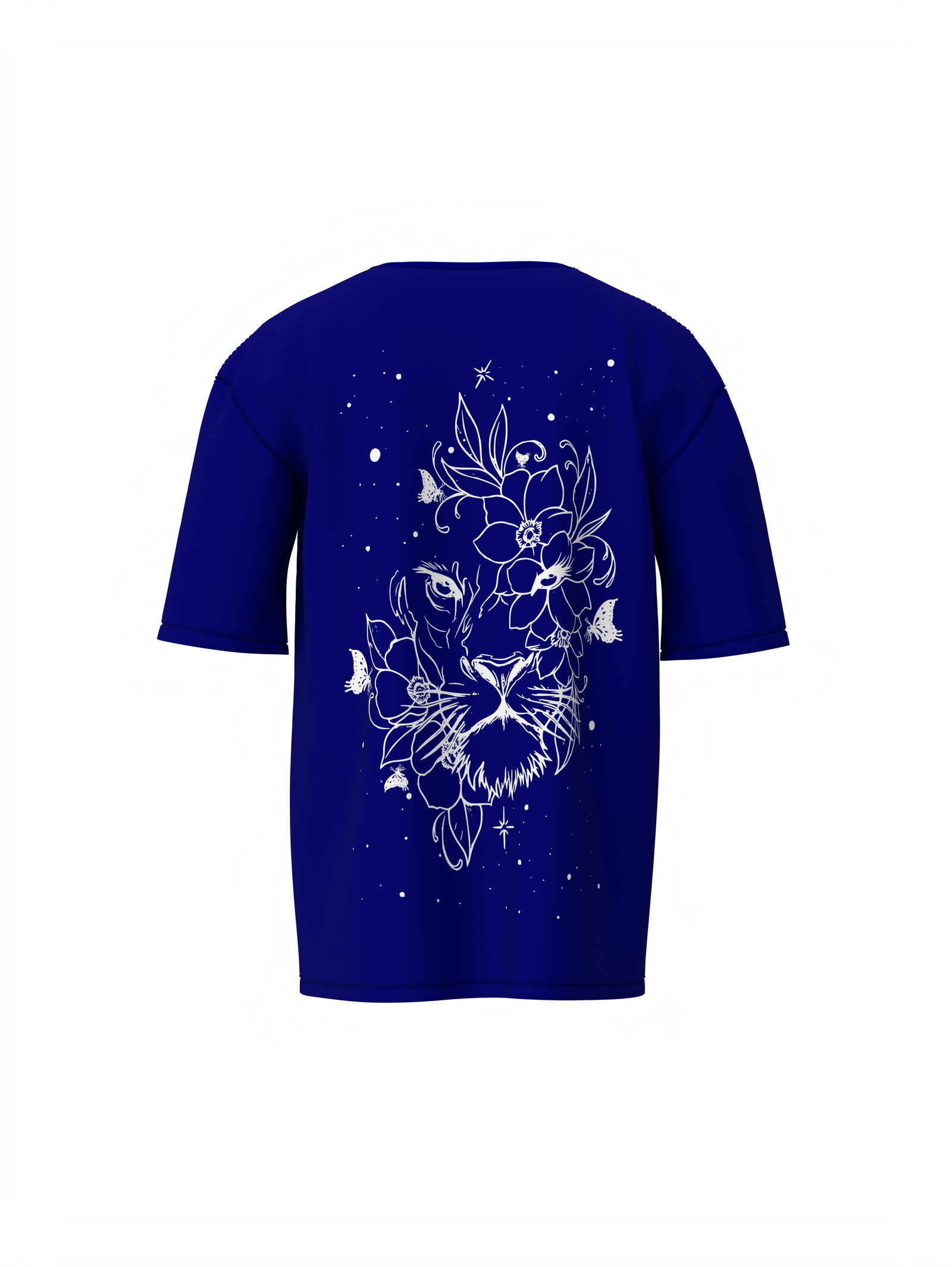 Bee-Lieve Unisex Blue Oversized T-Shirt Fashionable Everyday