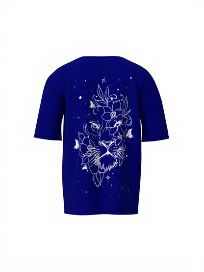 Bee-Lieve Unisex Blue Oversized T-Shirt Fashionable Everyday