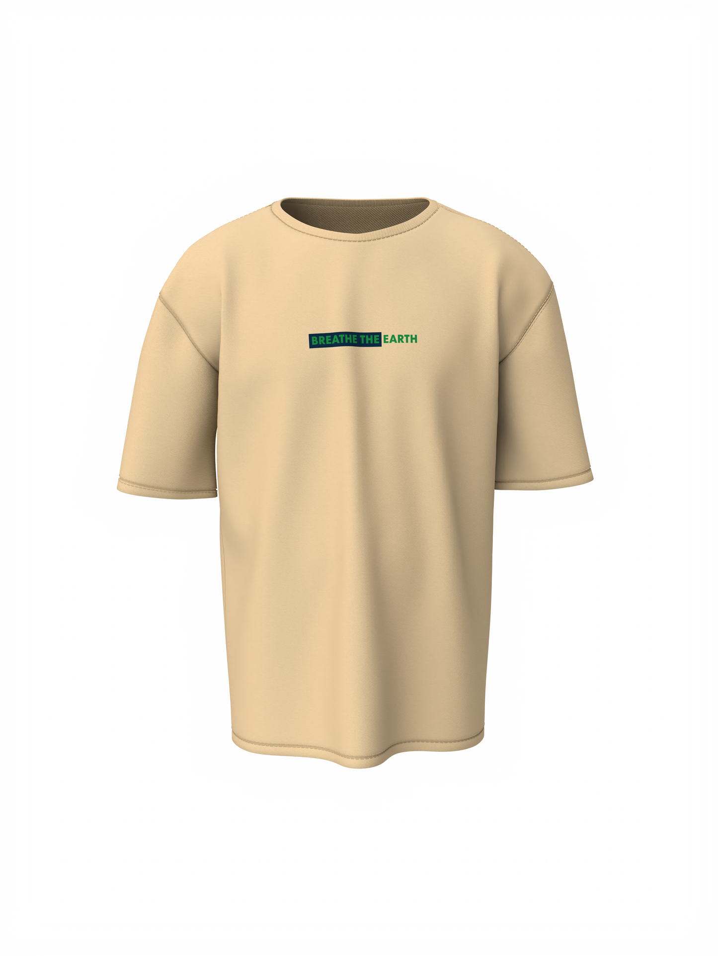 Earth Life Beige Oversized T-Shirt – Everyday Fashion Wear