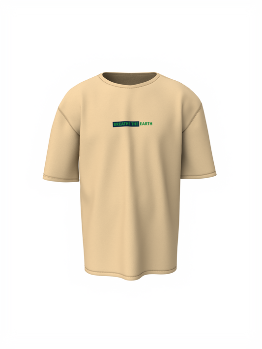 Earth Life Beige Oversized T-Shirt – Everyday Fashion Wear
