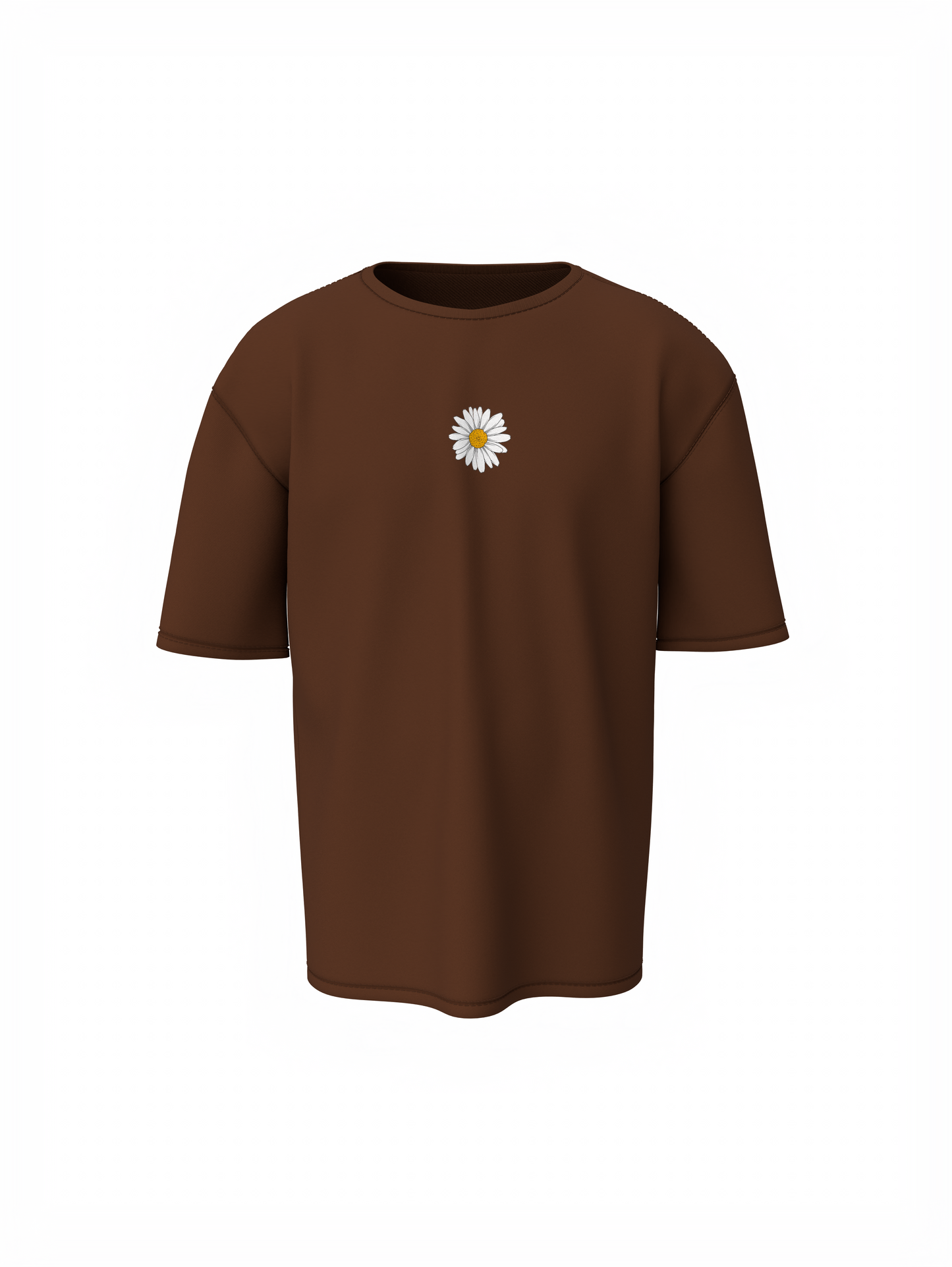 Blossom Flower Unisex Brown Oversized T-Shirt Casual Wear