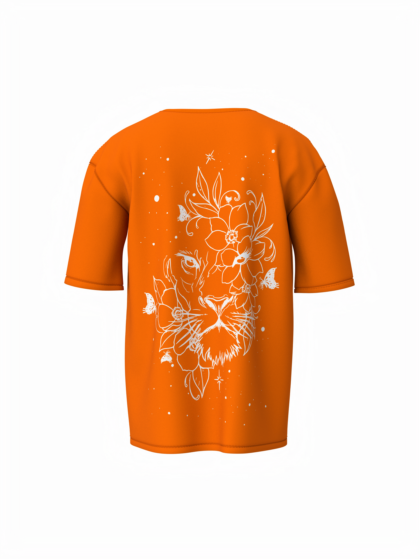 Bee-Lieve Unisex Orange Oversized T-Shirt Cool Casual Tee