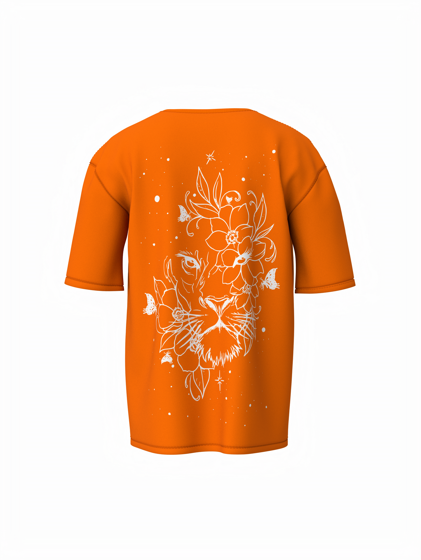 Bee-Lieve Unisex Orange Oversized T-Shirt Cool Casual Tee