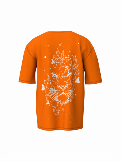 Bee-Lieve Unisex Orange Oversized T-Shirt Cool Casual Tee