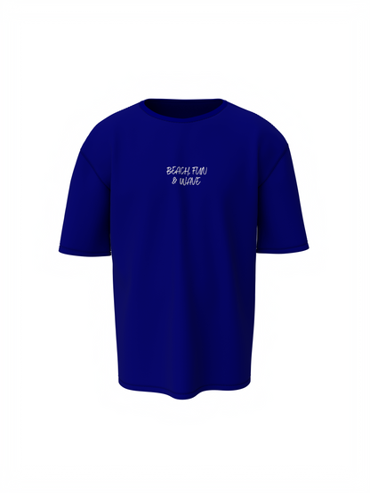 Beach & Waves Unisex Blue Oversized T-Shirt Trendy Outfit