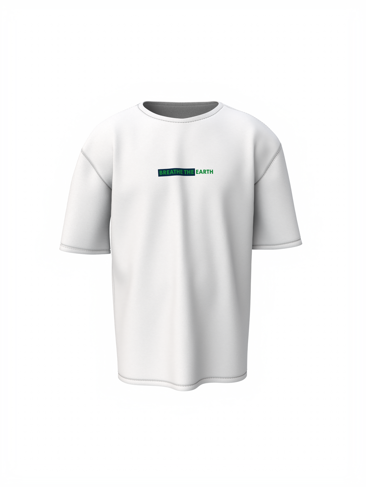 Earth Life White Oversized T-Shirt – Everyday Fashion Wear