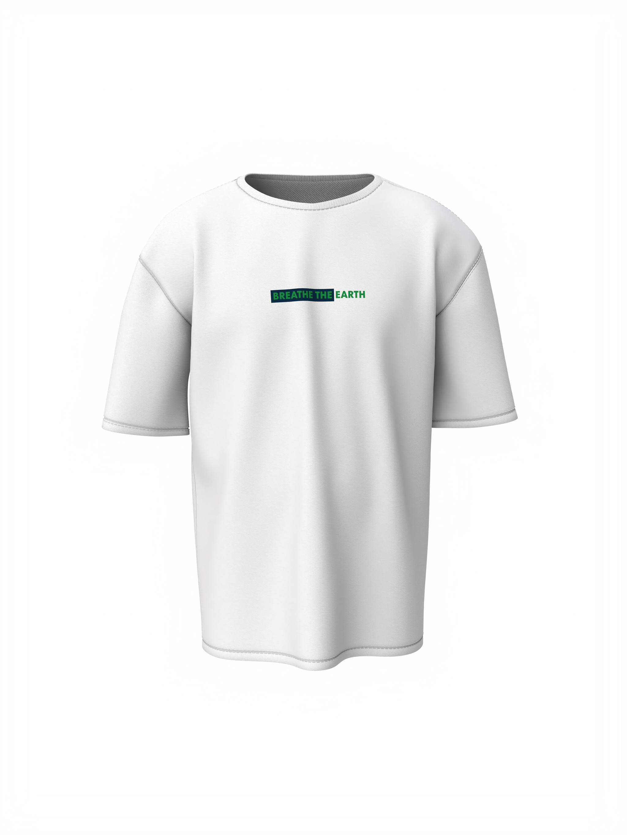 Earth Life Unisex White Oversized T-Shirt