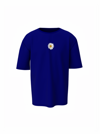 Blossom Flower Unisex Blue Oversized T-Shirt Casual Wear