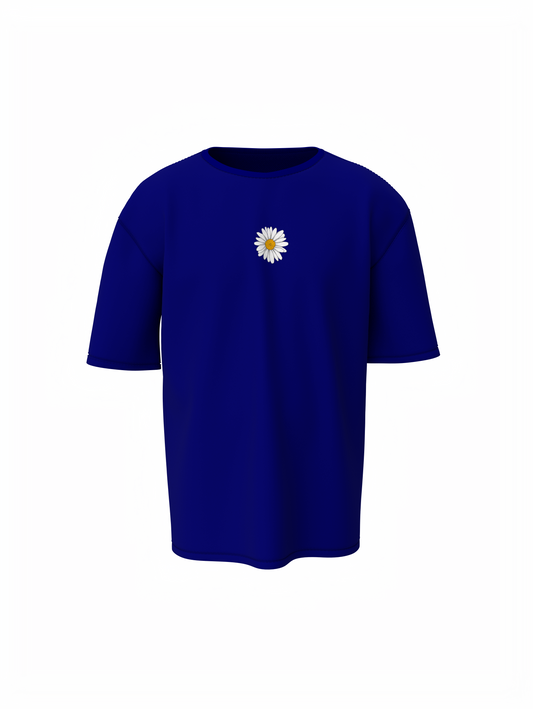 Blossom Flower Unisex Blue Oversized T-Shirt Casual Wear