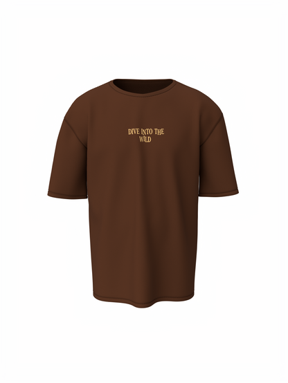 Dive Into The Wild Unisex Oversized T-Shirt Bold, Comfy & Trendy