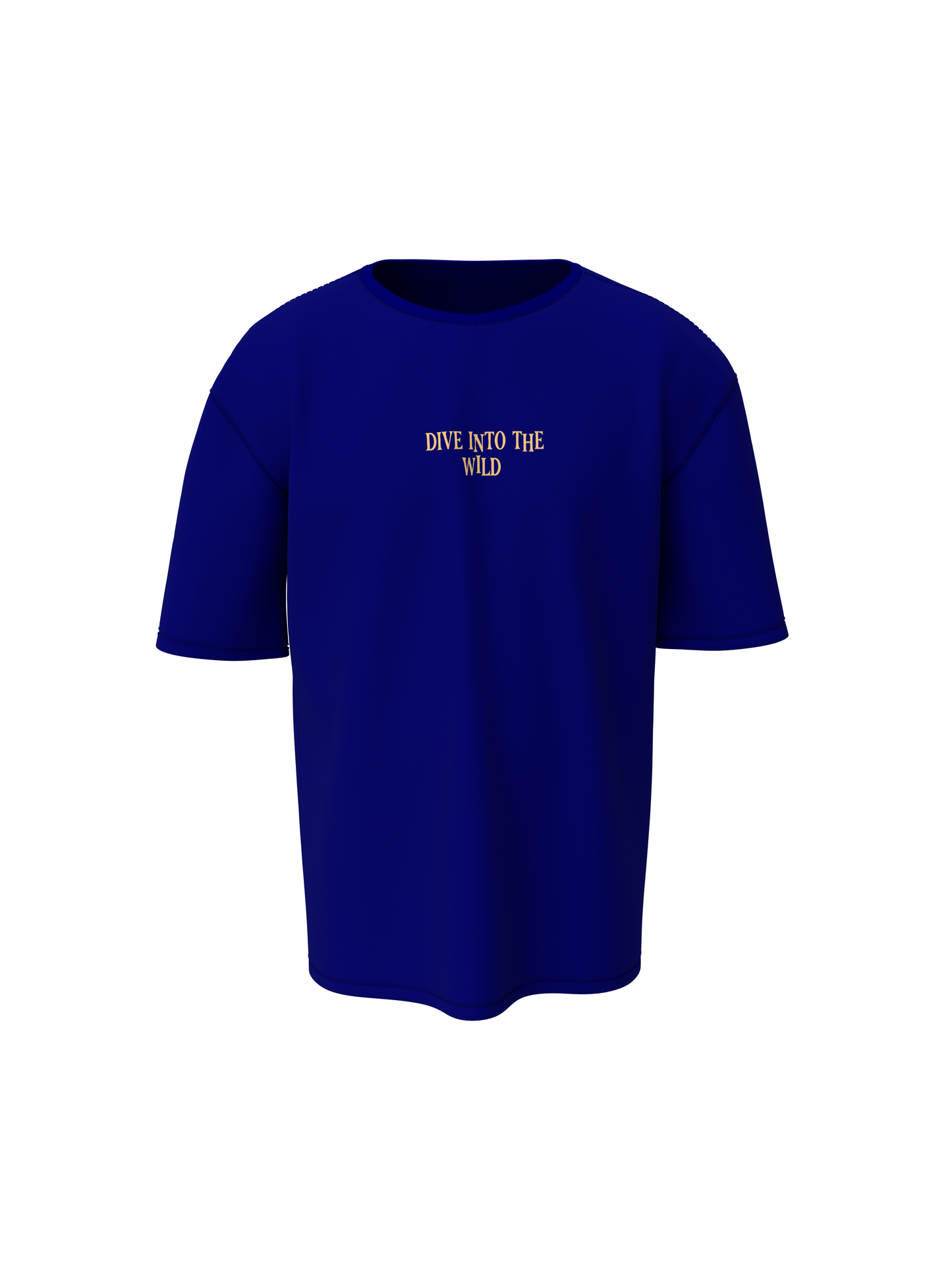 Dive Into The Wild Unisex Blue Oversized T-Shirt