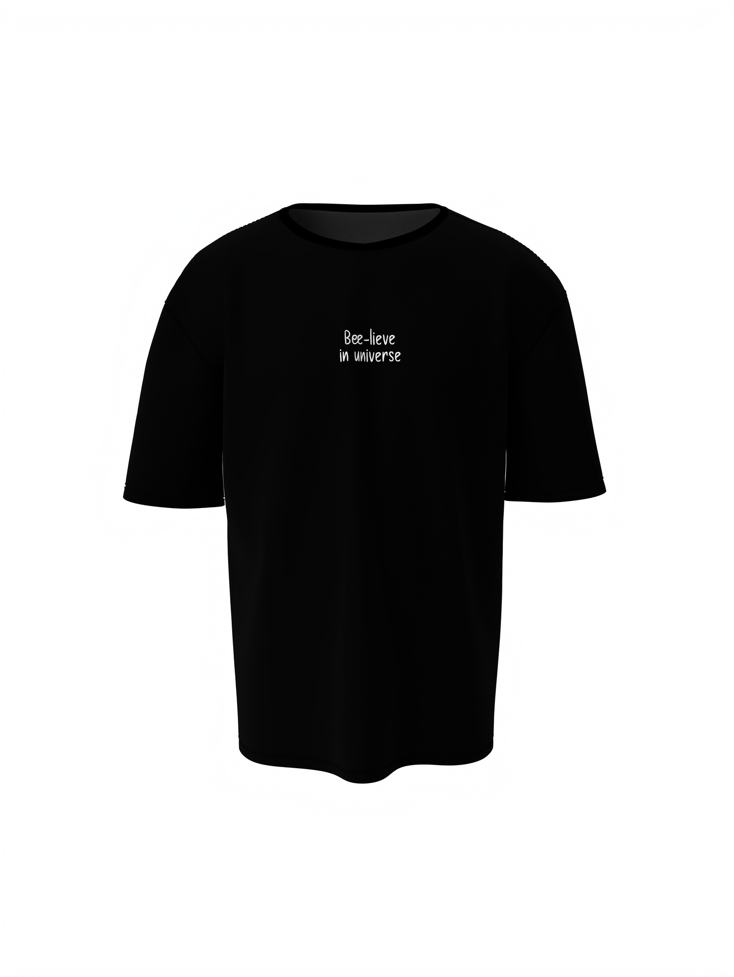 Bee-Lieve Unisex Black Oversized T-Shirt
