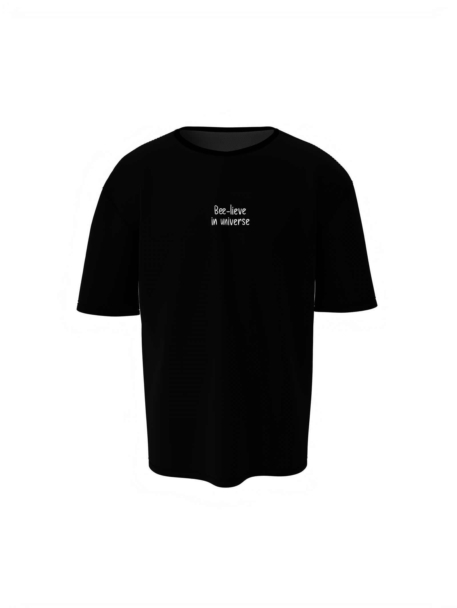Bee-Lieve Unisex Black Oversized T-Shirt