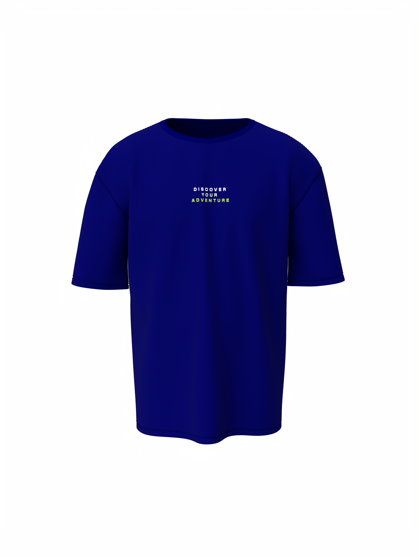 Nature train Graphic Unisex Blue Oversized T-Shirt